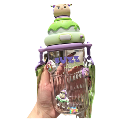 迪士尼巴斯光年tritan吸管杯双饮