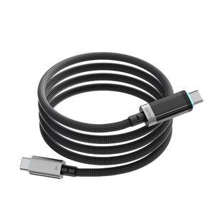 CUKTECH酷态科6号编织数显电能线双Type-c快充适用于苹果iPhone17ProMax充电器Air车载数据线小米15