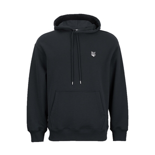 Maison Kitsune男宽松刺绣徽标套头连帽长袖卫衣男士新款XY推广