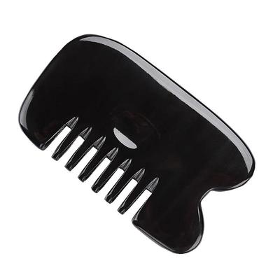 正品张秀勤全息天然梳子水牛角