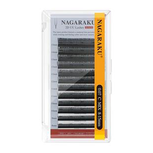 nagaraku假睫毛U型平行花y型小绒花2D单根加密yy嫁接3D美睫店专用