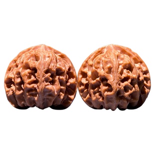 山中玉【苹果园】文玩核桃狮子头精品闷尖小手捻天然收藏级手把件