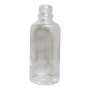 现货供应瓶盖另选破损包赔 50ml白色透明光面玻璃精油瓶空瓶