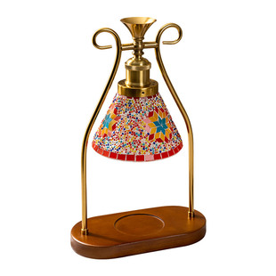 波西米亚复古香薰灯融蜡灯卧室床头灯氛围装饰灯融烛香氛礼物台灯