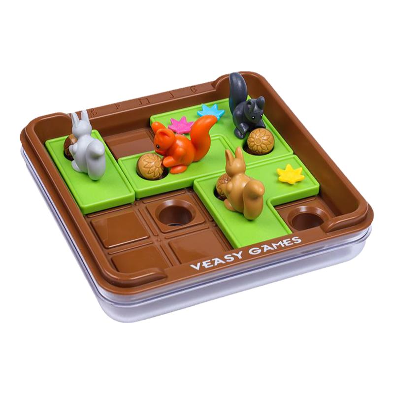 疯狂松鼠儿童桌游专注力训练逻辑思维通关亲子互动智力开发玩具3+