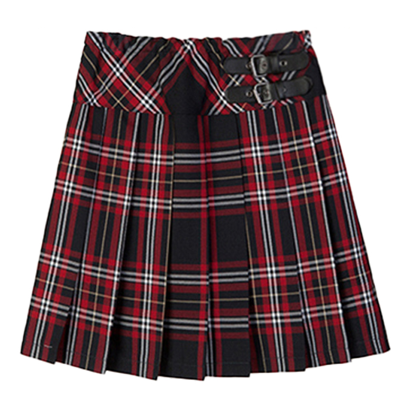 伊顿纪德校服裙子女童短裙学院风百褶裙春秋学生格子半身裙10Q222