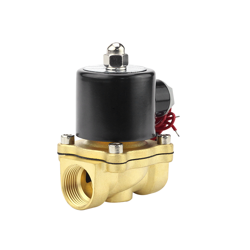 2W常闭电磁阀水阀AC220V黄铜气阀DC24V开关阀2分3分4分6分1寸DC12