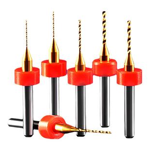 威特5A钨钢合金钻头琥珀打孔微型钻头加环钛涂层PCB钻头麻花钻头