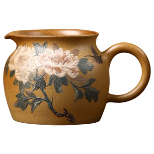 名家李建军全纯手工宜兴原矿紫砂泡茶具配件分茶器高温柴烧公道杯