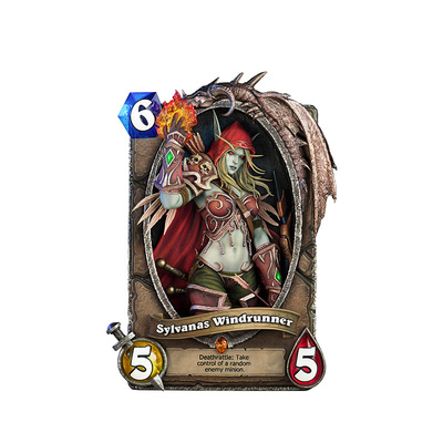 炉石传说希尔瓦娜斯卡牌艺术雕像