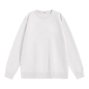 回力夏季圆领青少年毛衣男款2026新款保暖内搭加厚基础款针织衫男