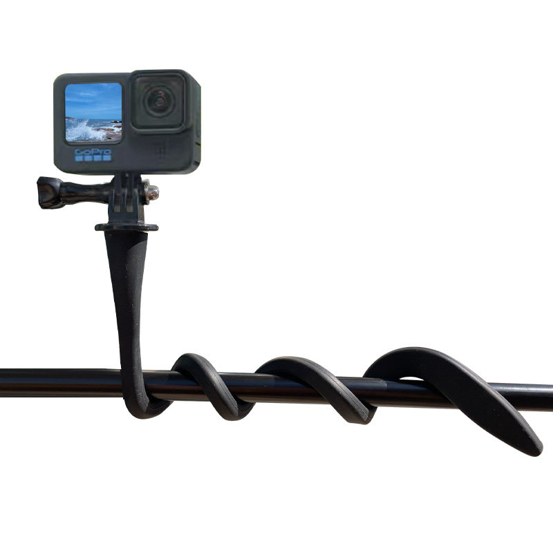 GoPro12/11/10柔性支架八爪鱼缠绕手机insta360x2x3运动相机配件