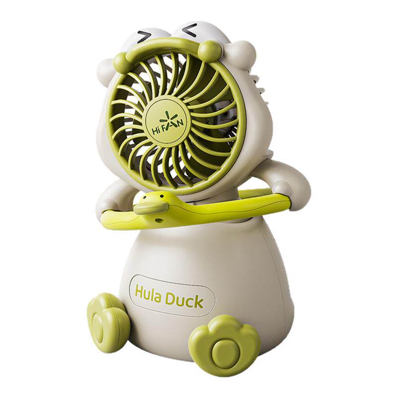 便携式手持摇头桌面USB小风扇卡通摇摆户外随身摆件学生礼品潮玩