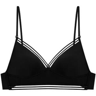 VNA芬斯狄娜【超低款大露背】U型美背吊带文胸细带薄小胸无痕内衣