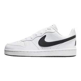 Nike耐克Court Borough GS经典黑白色女子休闲低帮板鞋DV5456-104