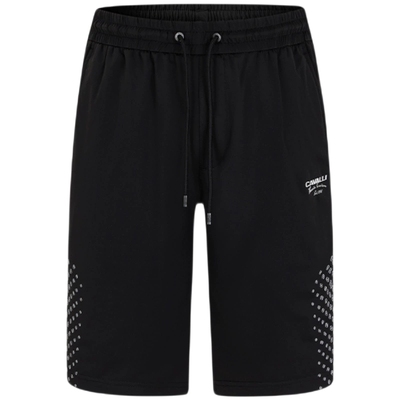 卡沃利夏季印花抽绳五分休闲裤