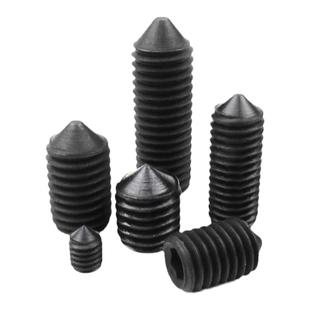 DIN914/GB78锥端紧定12.9级锥端头无头螺丝顶丝紧定M345-10/12/16