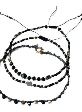 vikiko女生黑玛瑙编织手链