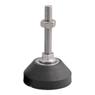 304不锈钢尼龙脚杯固定地脚螺丝螺栓可调节脚垫支撑脚M8M10M12M16