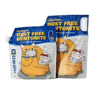 PETHROOM低尘天然猫砂钠基矿砂强吸水不粘底低尘吸臭猫用品6.3KG