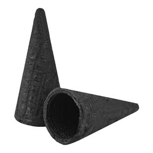 竹炭黑小脆筒冰淇淋装饰冰激凌迷你小蛋筒卷甜筒皮零食奶茶252个