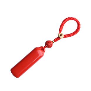 原矿朱砂平安无事牌吊坠男女款马年本命年护身符手机链钥匙扣挂件