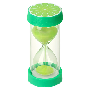 儿童沙漏计时器防摔水果夜光流沙计时器16/20/30分钟桌面摆件礼物