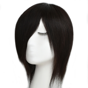 短发全真发假发女辫子发手织递针圆头旋挂耳发时尚全头套自然减龄