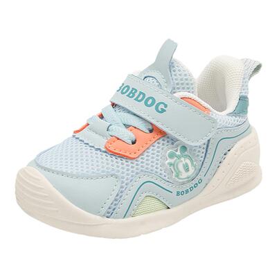 巴布豆学步鞋透气男宝宝机能鞋