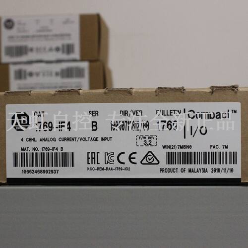 议价1769-IF4 模块 AB罗克韦尔处理器 PLC控制器 1769IF4 正品全