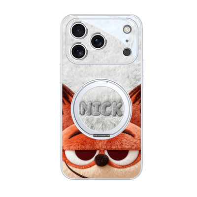 疯狂动物城2情侣手机壳带支架