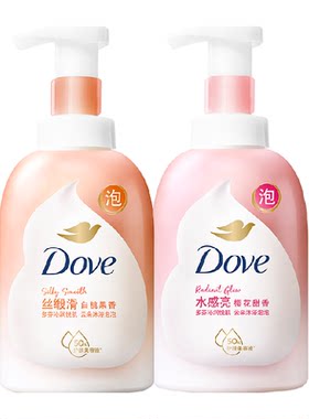 多芬白桃樱花沐浴泡泡绵密800ml