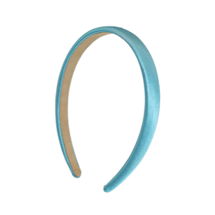 复古蓝色缎面细发箍女韩系高级感头箍气质高颅顶发饰简约百搭头饰