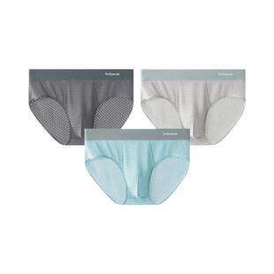 猫人新款男士内裤男生三角裤抑菌裆冰丝网眼三角裤男款透气轻薄款