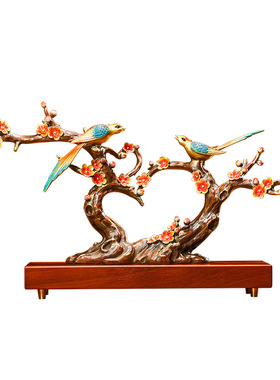 十号公馆铜结婚礼物喜鹊摆件