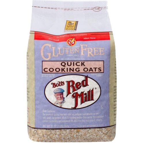 隔夜燕麦无糖老式麦片鲍勃红磨坊即吃无麸质燕麦片Gluten Free