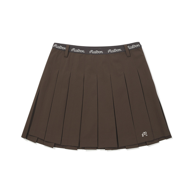 夏季MALBON高尔夫双层松紧短裙