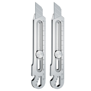 前田不锈钢美工刀重型全钢加厚壁纸刀工业级多功能大号耐用裁纸刀