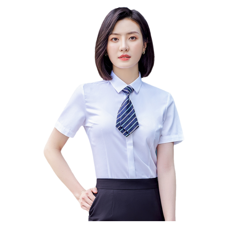 女士衬衫衬衣上衣长袖修身职业