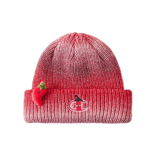 Champion冠军针织帽25秋冬新款暖暖舒芙蕾女红色毛线帽男运动冷帽