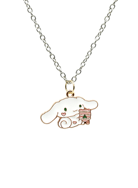 songmeng自制玉桂狗项链小众可爱卡通少女心甜美闺蜜挂坠吊坠女