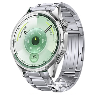 适用华为gt6手表带钛金属非凡探索Ultimate 2智能手表gt6pro大师同款GT5腕带按压三格链gt4纯钛合金钢带男