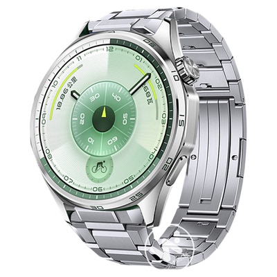 适用华为gt6手表带钛金属非凡探索Ultimate 2智能手表gt6pro大师同款GT5腕带按压三格链gt4纯钛合金钢带男