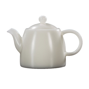 古垚/陈清宜手工德化白瓷茶壶 暖玉瓷泡茶壶功夫陶瓷单壶/井栏壶