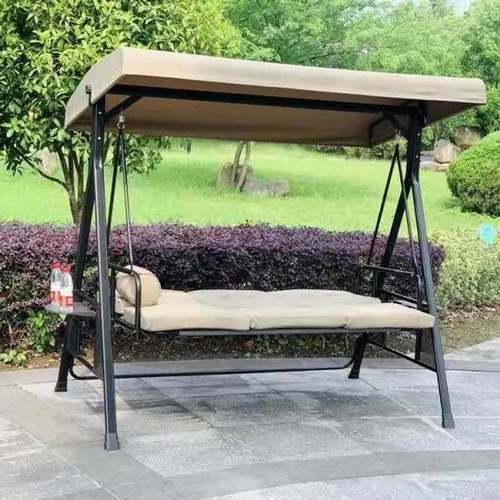 户外秋千升级版巴拿马三人阳台艺吊篮椅位摇椅秋千铁花园吊庭院