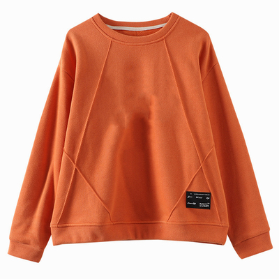 珠地棉圆领卫衣女秋冬新款时尚