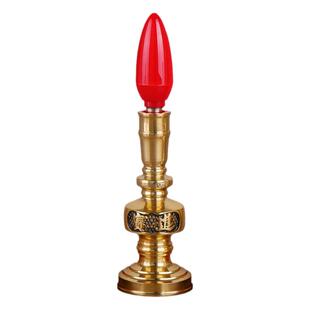 电蜡烛电子香炉上香家用佛台供佛供奉纯铜插电香烛财神爷祖先供具