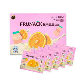 FRUNACK福禄奈韩国进口巧克力橘子片济州岛柑橘酸奶香橙零食礼物
