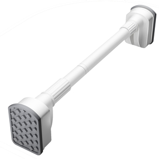 伸缩杆晾衣杆免打孔强力承重晾衣架不锈钢窗帘杆浴帘杆衣柜挂衣杆