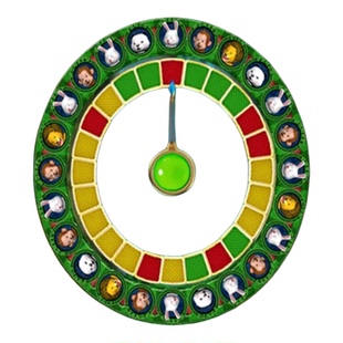 无限分送灯版手机游戏动物王国水果机 学拼音转盘教具幼儿园玩具